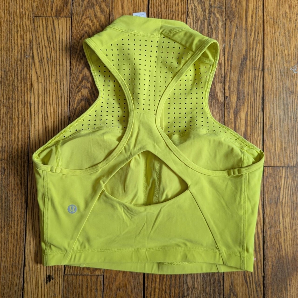 Lululemon Unleash Strength Bra in Yellow Serpentine Size 6 - Picture 2 of 8